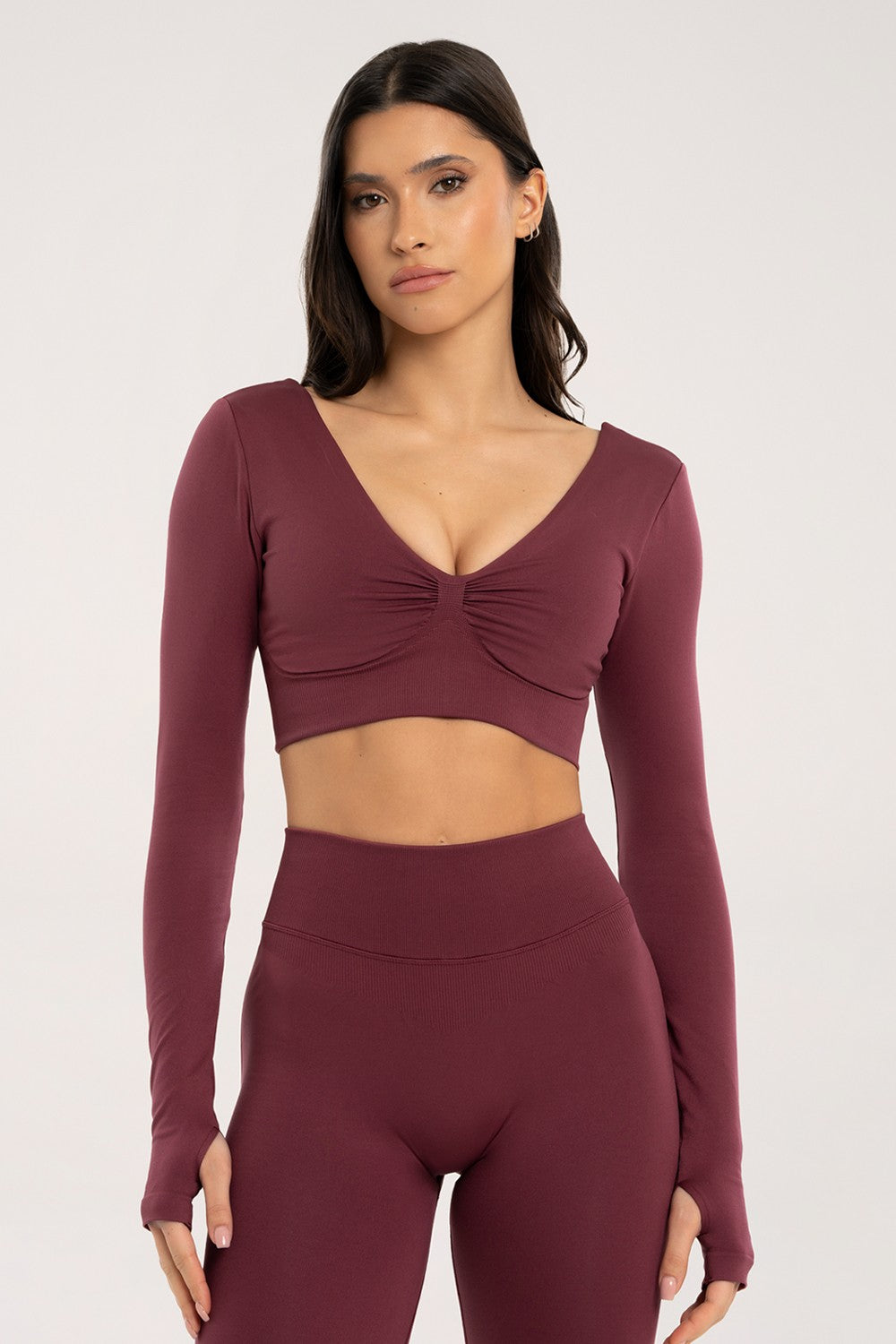 LONGSLEEVE Z ODYTYMI PLECAMI CACAO