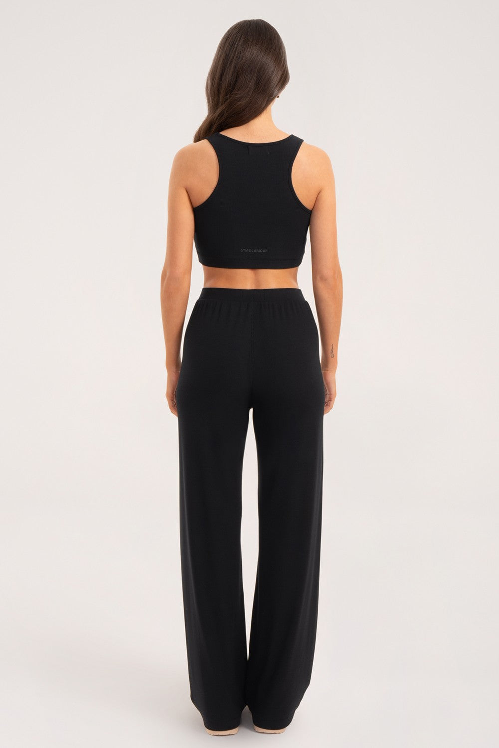 SZEROKIE SPODNIE CASUAL BLACK