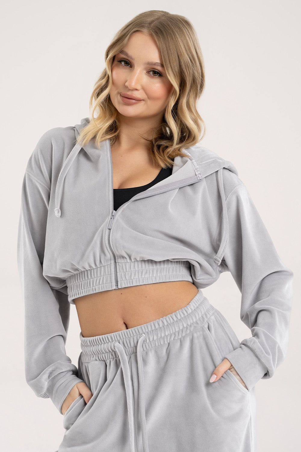 BLUZA ROZPINANA VELOUR