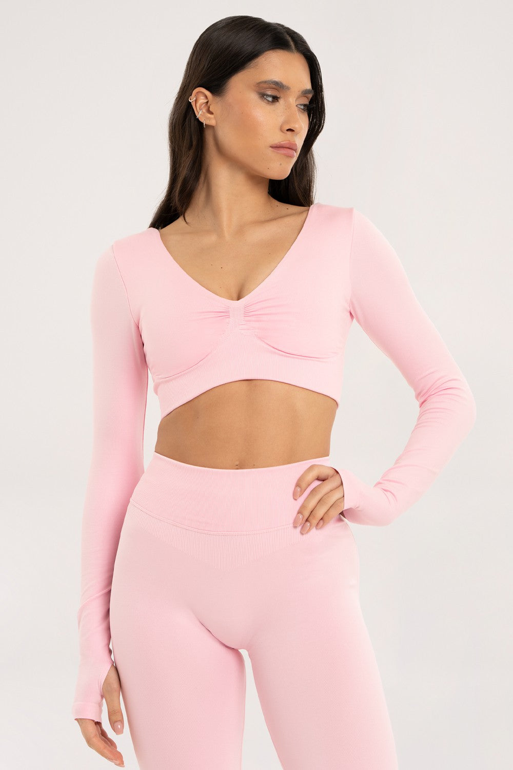 LONGSLEEVE Z ODYTYMI PLECAMI CACAO